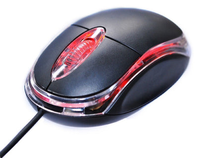 USB Optical Mouse – 3 Button Wired Mouse with Precise Tracking for Laptop & Desktop