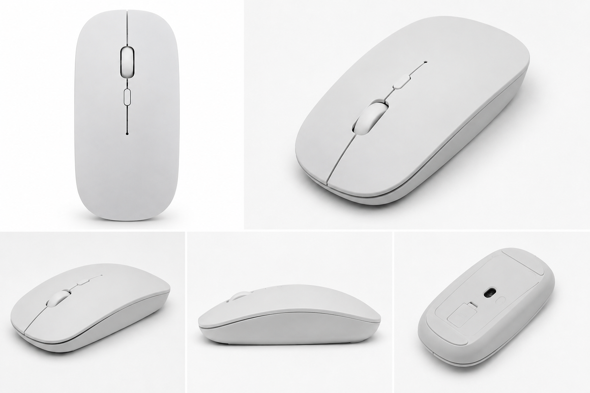 Slim Wireless Optical Mouse – 2.4GHz Ergonomic Mouse for Laptop & Desktop