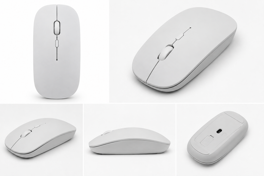Slim Wireless Optical Mouse – 2.4GHz Ergonomic Mouse for Laptop & Desktop