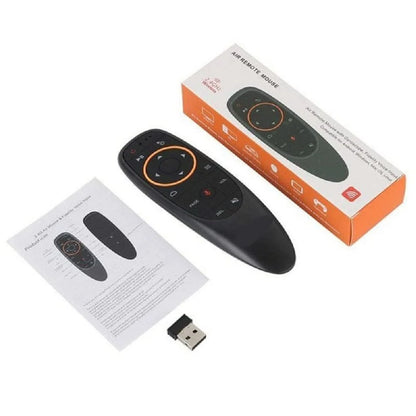2.4GHz Wireless Air Mouse Remote with 6-Axis Gyroscope & Voice Control for Smart TV, Android TV Box, PC & Projector