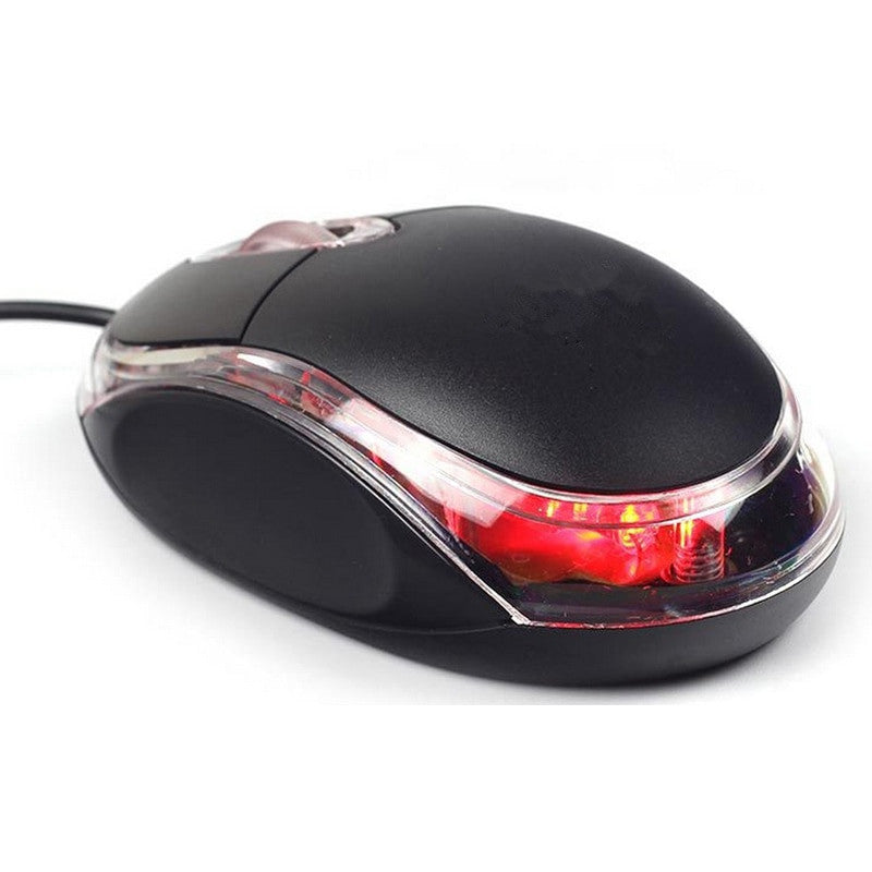 USB Optical Mouse – 3 Button Wired Mouse with Precise Tracking for Laptop & Desktop