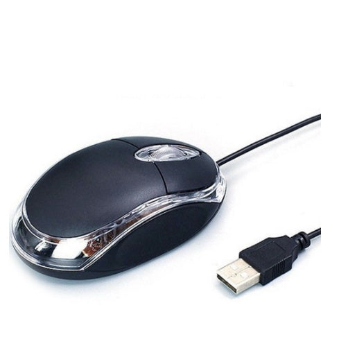 USB Optical Mouse – 3 Button Wired Mouse with Precise Tracking for Laptop & Desktop